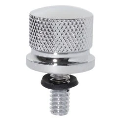 HogWorkz 1/4" Knurled Seat Bolt/Screw Kit Chrome