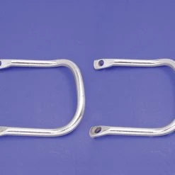 V-Twin Manufacturing Buddy Seat Chrome Handrail Set