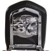 Chrome Dome Flaming Skull Backrest Insert