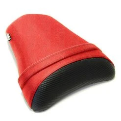 Luimoto Baseline Passenger Seat Cover Red/Carbon Fiber Black