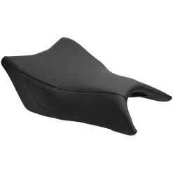 Luimoto Baseline Rider Seat Cover Carbon Fiber Black/Sport Black/Red