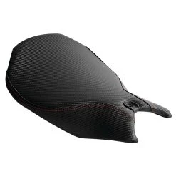 Luimoto Baseline Rider Seat Cover Carbon Fiber Black/Red