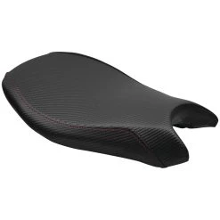 Luimoto Baseline Rider Seat Cover Carbon Fiber Black/Red