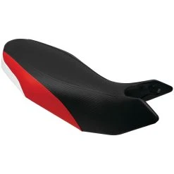 Luimoto Baseline Rider Seat Cover Sport Black/Carbon Fiber Black/Red/White