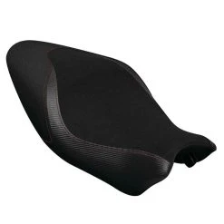 Luimoto Baseline Rider Seat Cover Suede Black/Black/Red